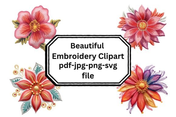 Beautiful Embroidery Clipart