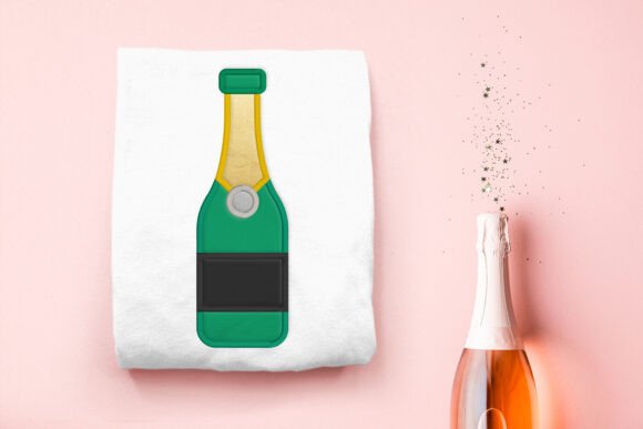 Champagne File Applique Embroidery