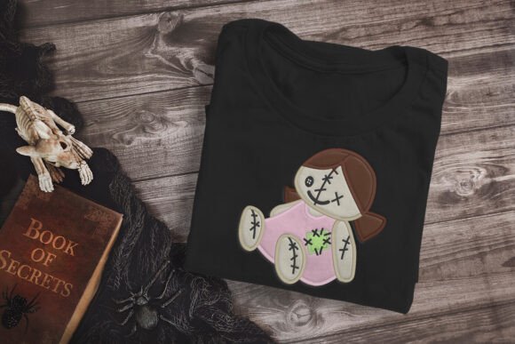 Creepy Doll Applique Embroidery