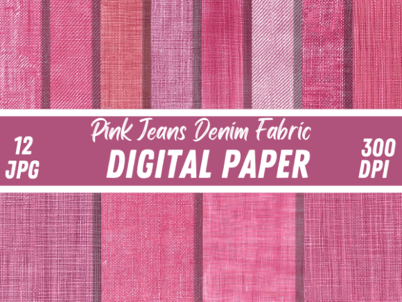 Embroidery Pink Jean Denim Pattern Desig