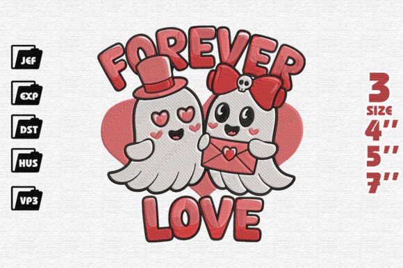 Eternal Love Spooks Embroidery