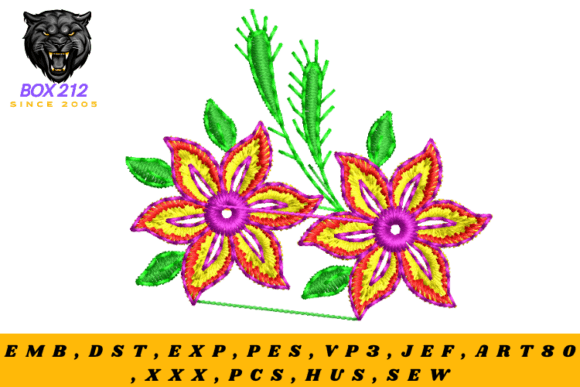 Gorgeous Flowers Digital Embroidery