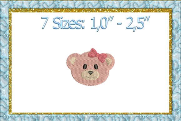 Mini Bear Machine Embroidery Design