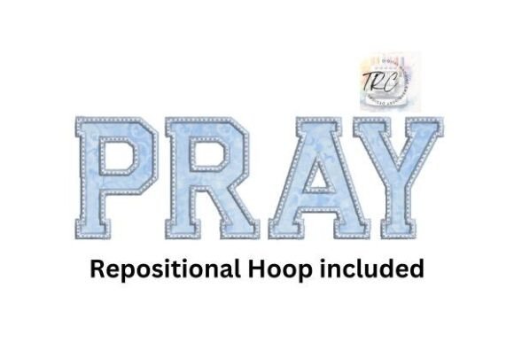 Pray Applique Embroidery Design